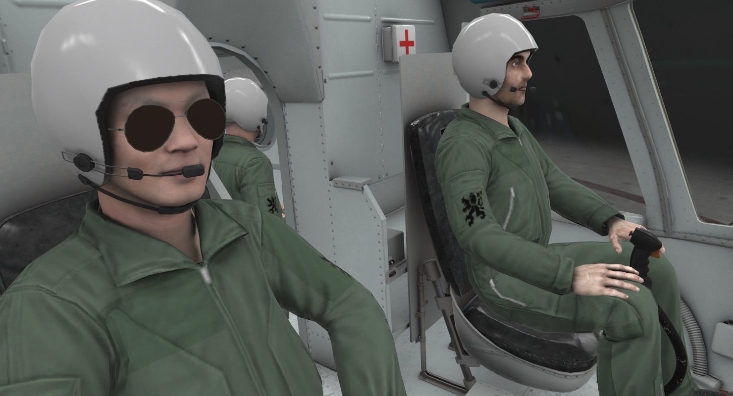 Mi-17 Czech Air Force Animated Low-poly 3D model_34