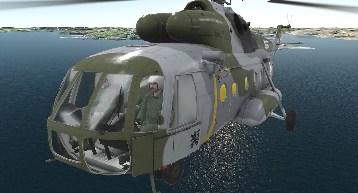 Mi-17 Czech Air Force Animated Low-poly 3D model_5