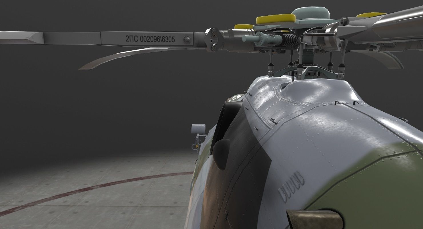 Mi-17 Czech Air Force Animated Low-poly 3D model_31