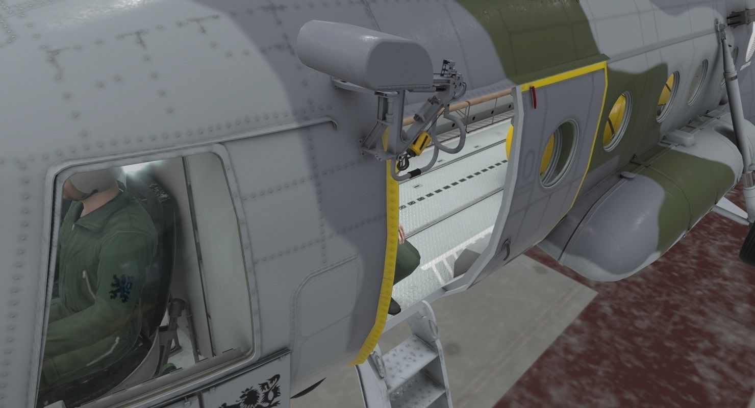 Mi-17 Czech Air Force Animated Low-poly 3D model_12
