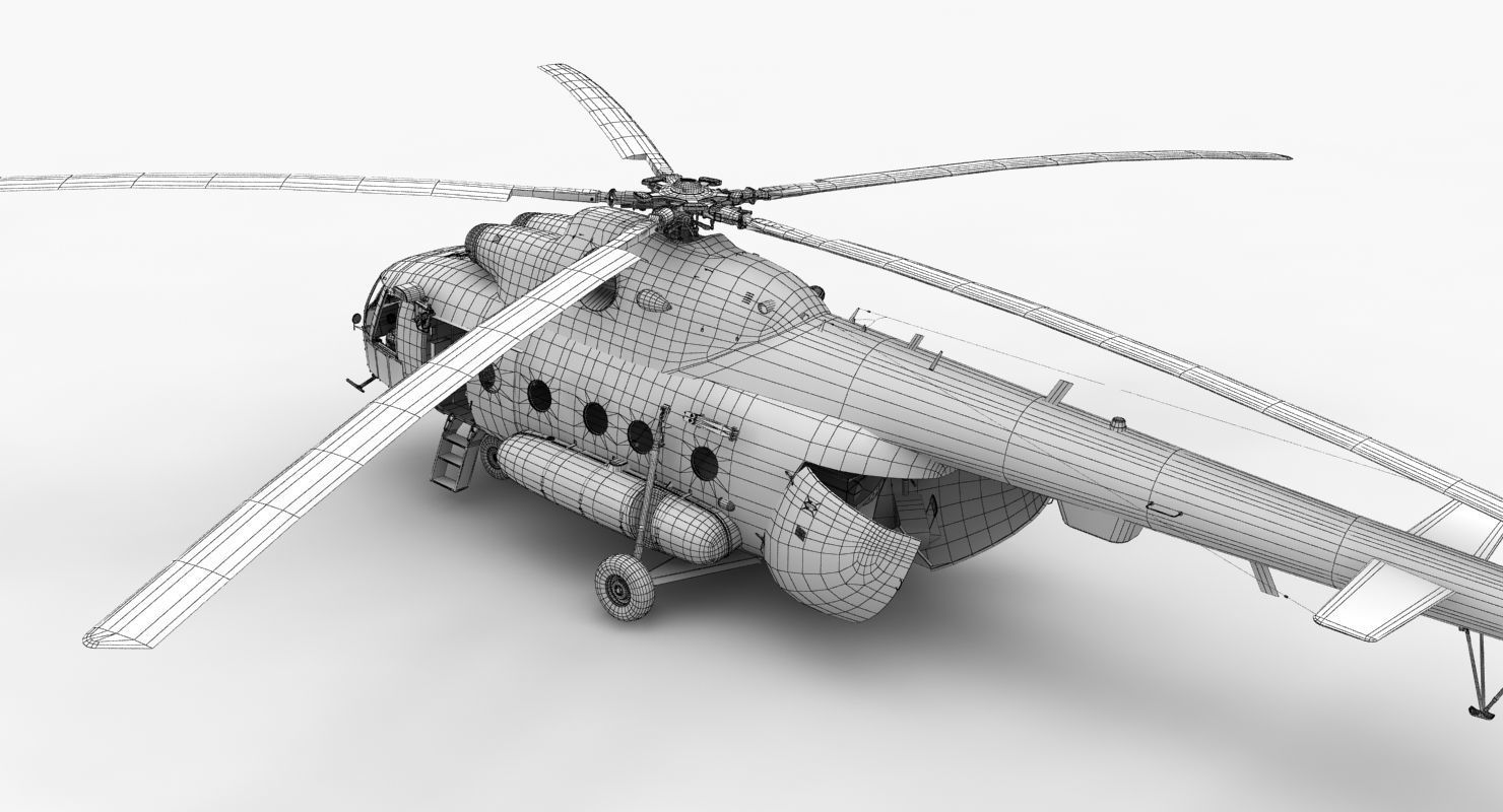 Mi-17 Czech Air Force Animated Low-poly 3D model_53