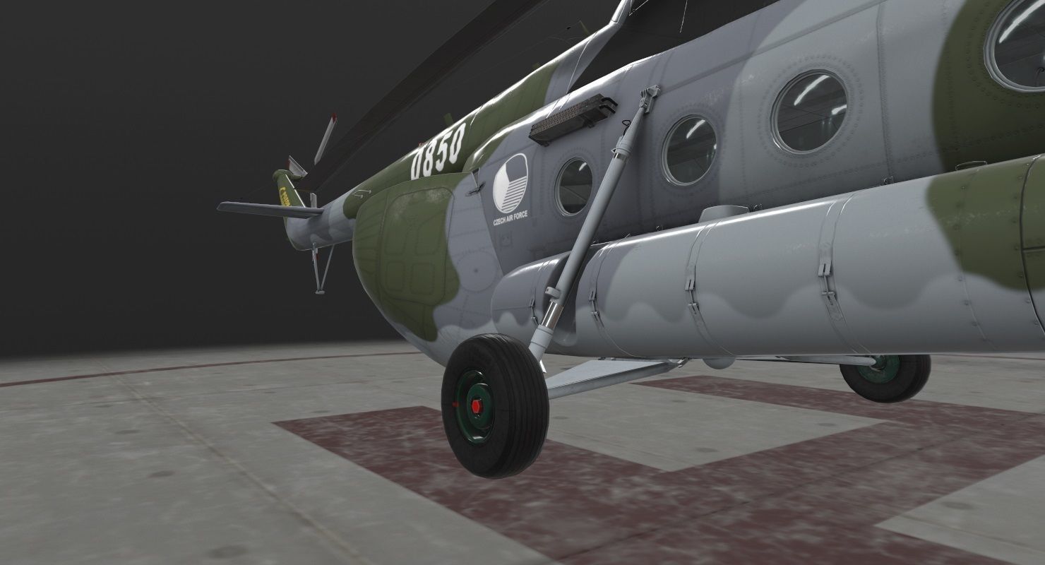 Mi-17 Czech Air Force Animated Low-poly 3D model_46