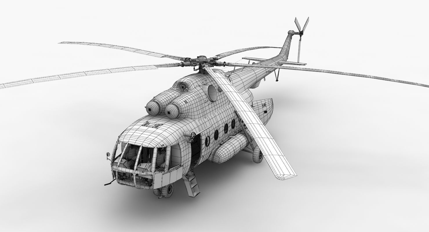 Mi-17 Czech Air Force Animated Low-poly 3D model_52