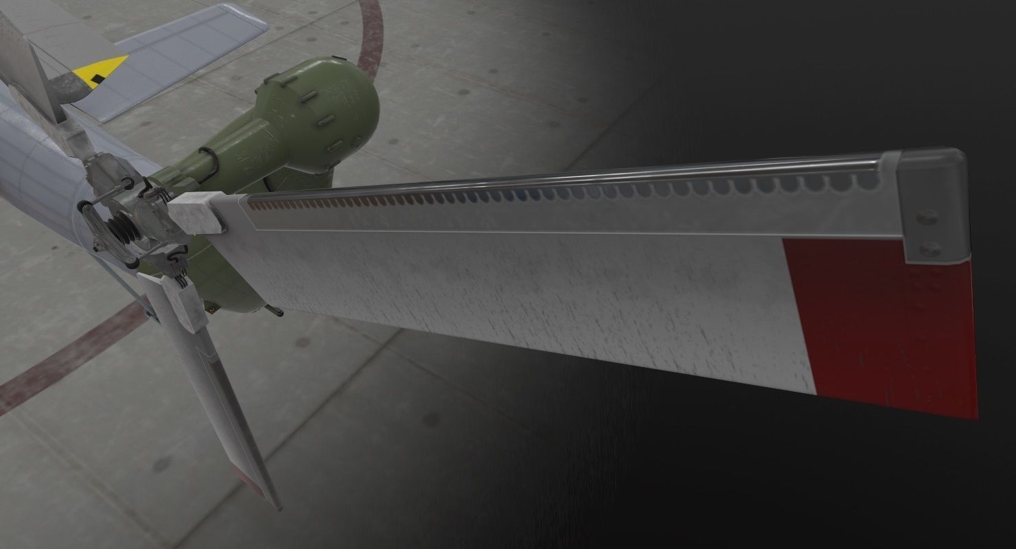 Mi-17 Czech Air Force Animated Low-poly 3D model_28