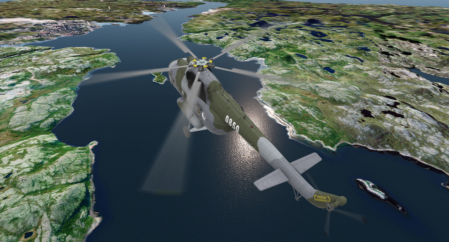 Mi-17 Czech Air Force Animated Low-poly 3D model_3