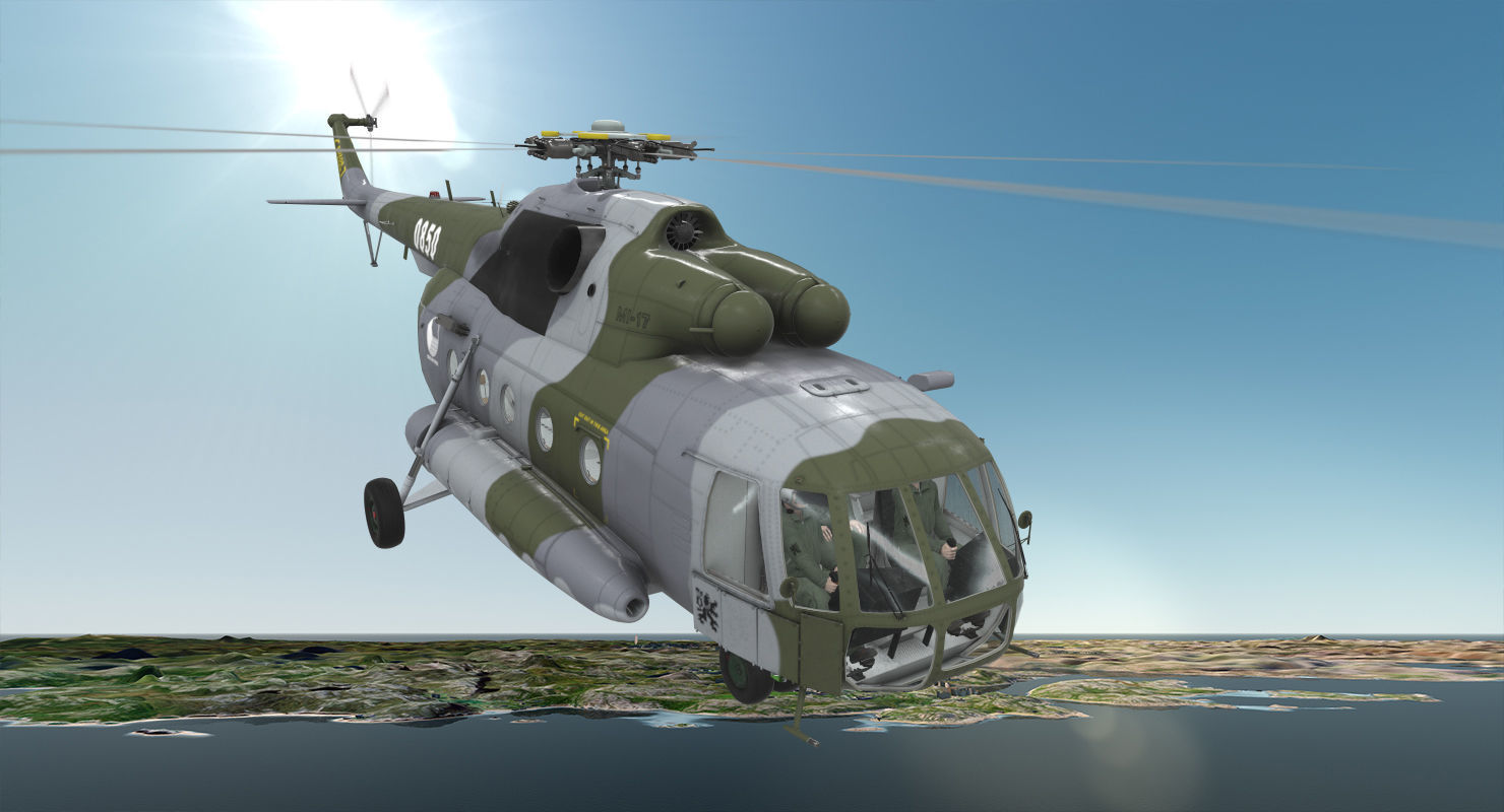 Mi-17 Czech Air Force Animated Low-poly 3D model_2
