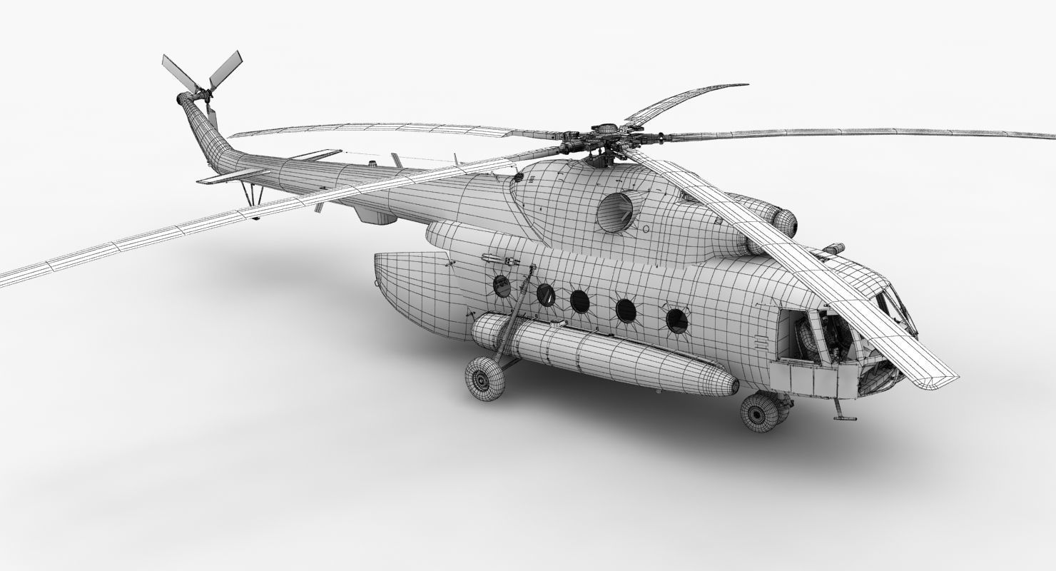 Mi-17 Czech Air Force Animated Low-poly 3D model_51