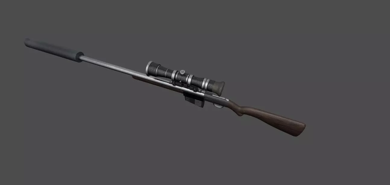 SNIPER GUN  3D model_0