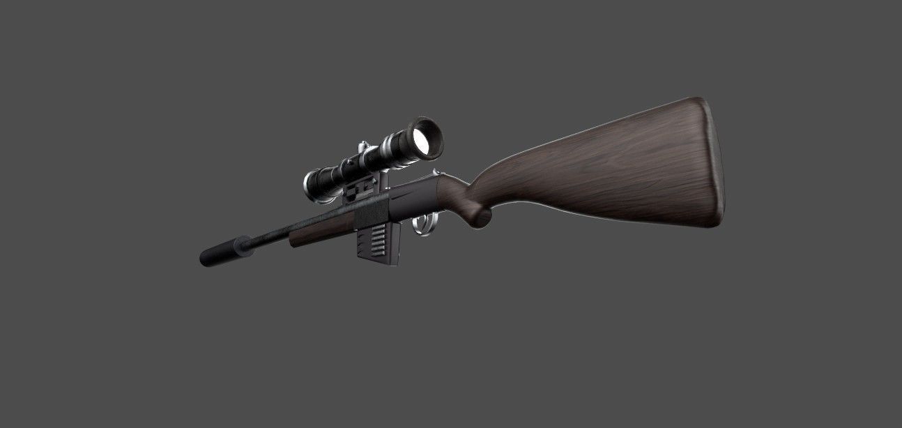 SNIPER GUN  3D model_2