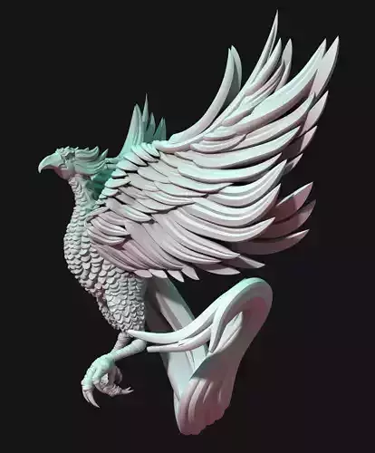 Phoenix bird  3D print model