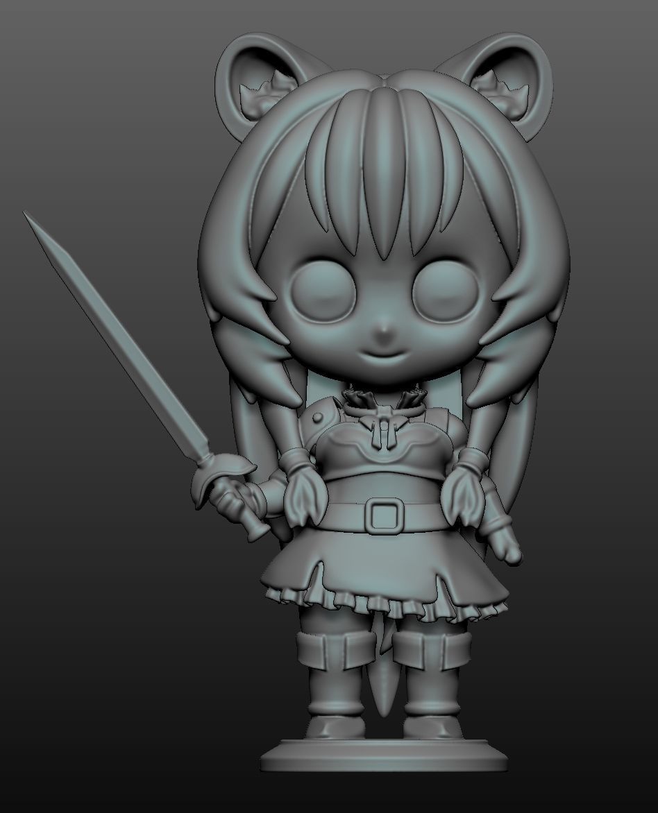 Chibi Raphtalia Tate no Yusha no Nariagari  anime 3D print model_3