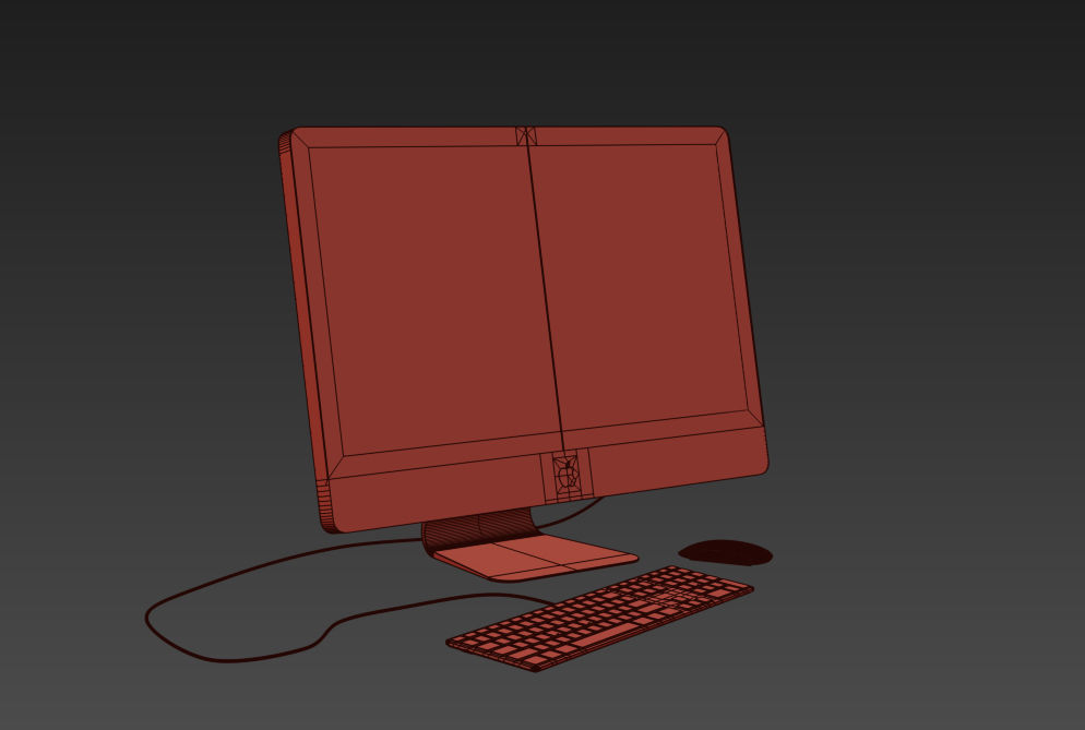 Office Desk 3D model_4