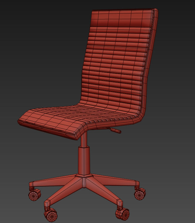 Office Desk 3D model_3