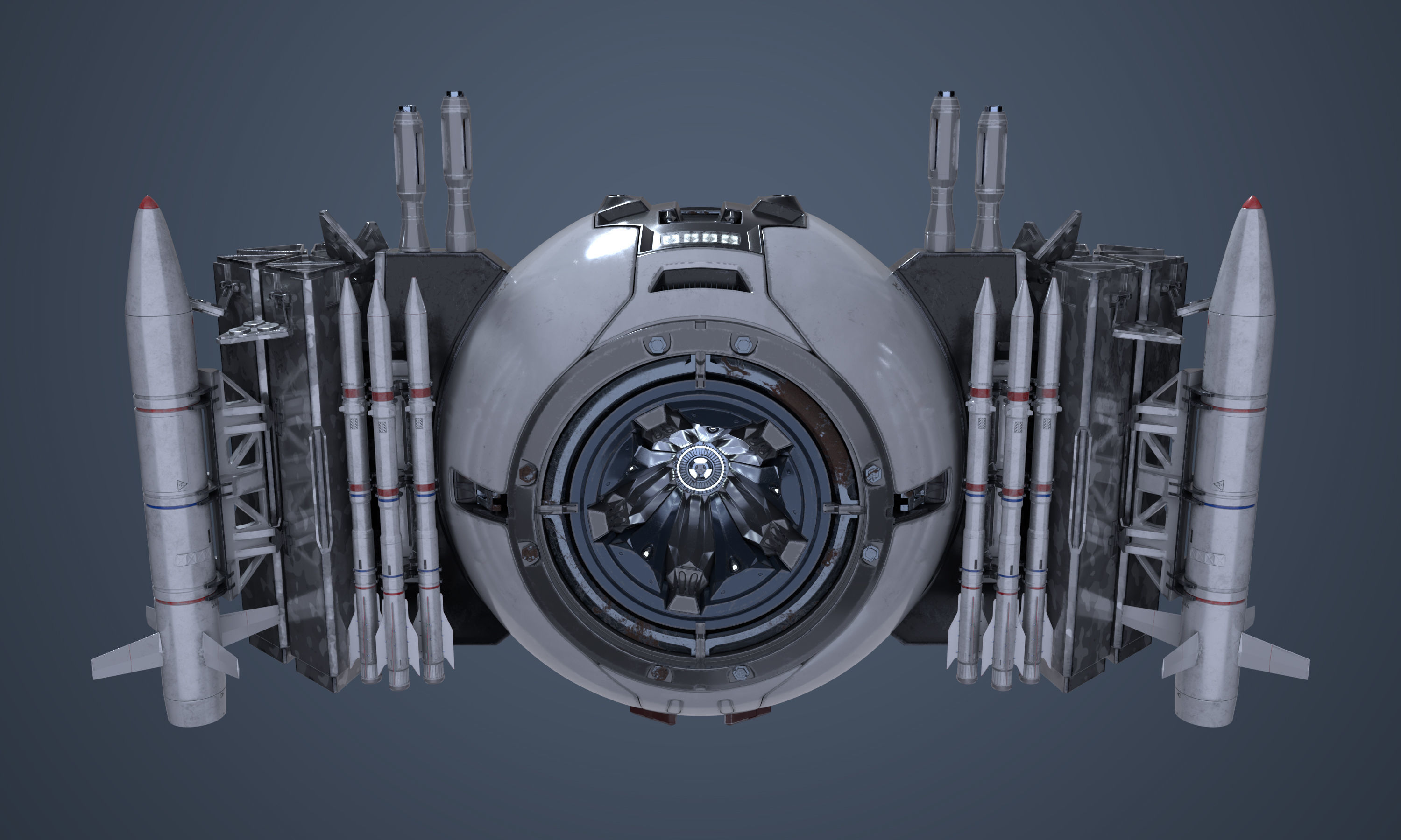 Military Drone Mk1 Used Look 3D model_3