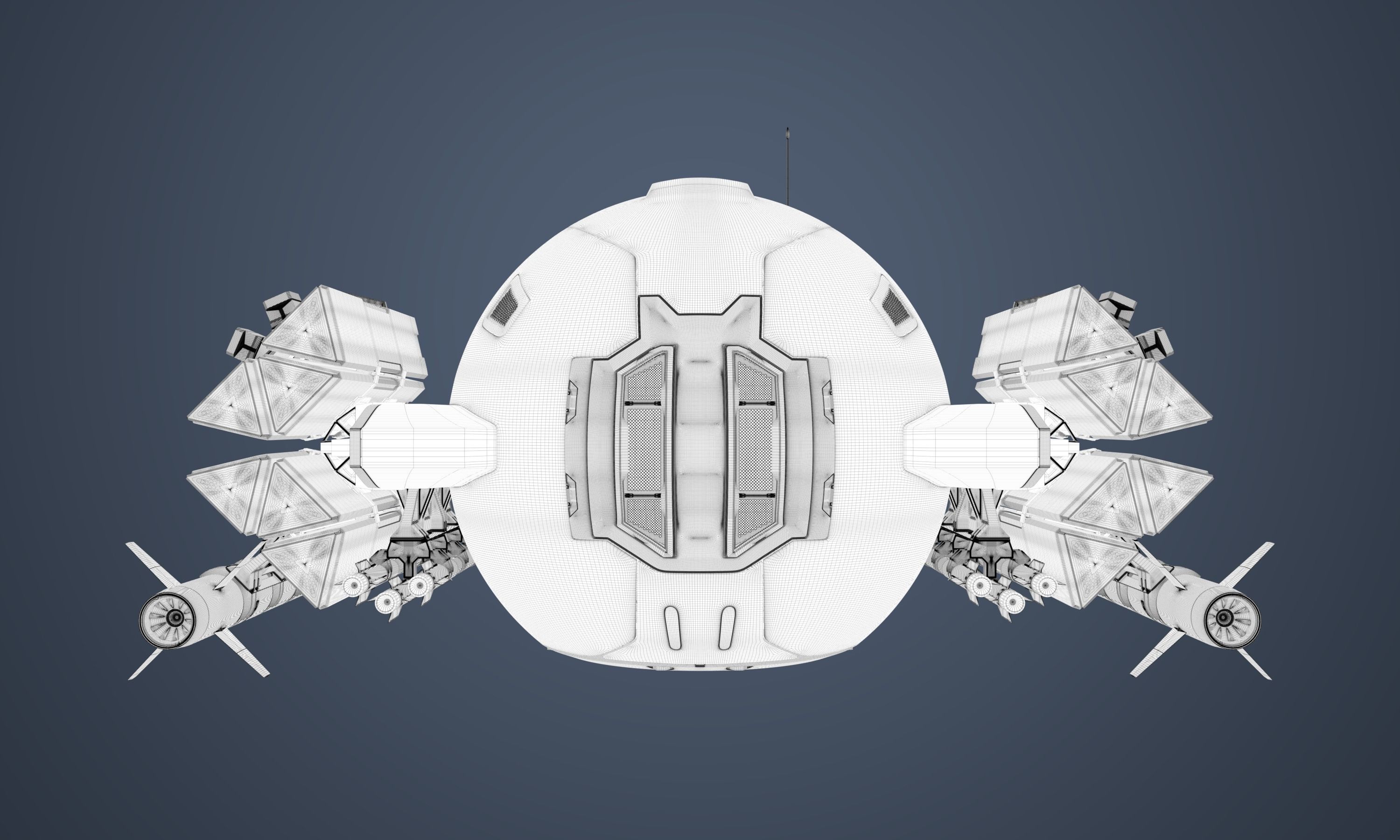 Military Drone Mk1 Used Look 3D model_10