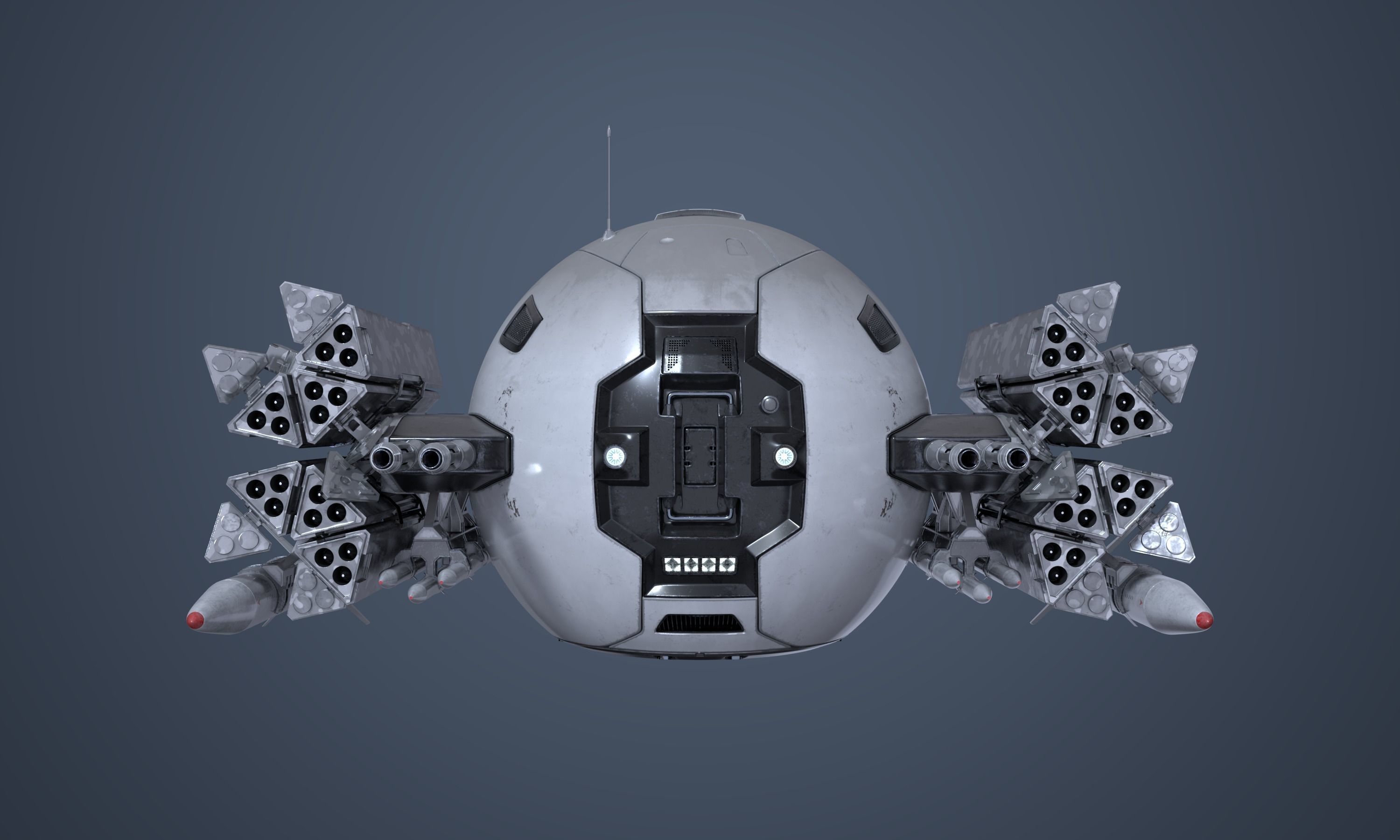 Military Drone Mk1 Used Look 3D model_1