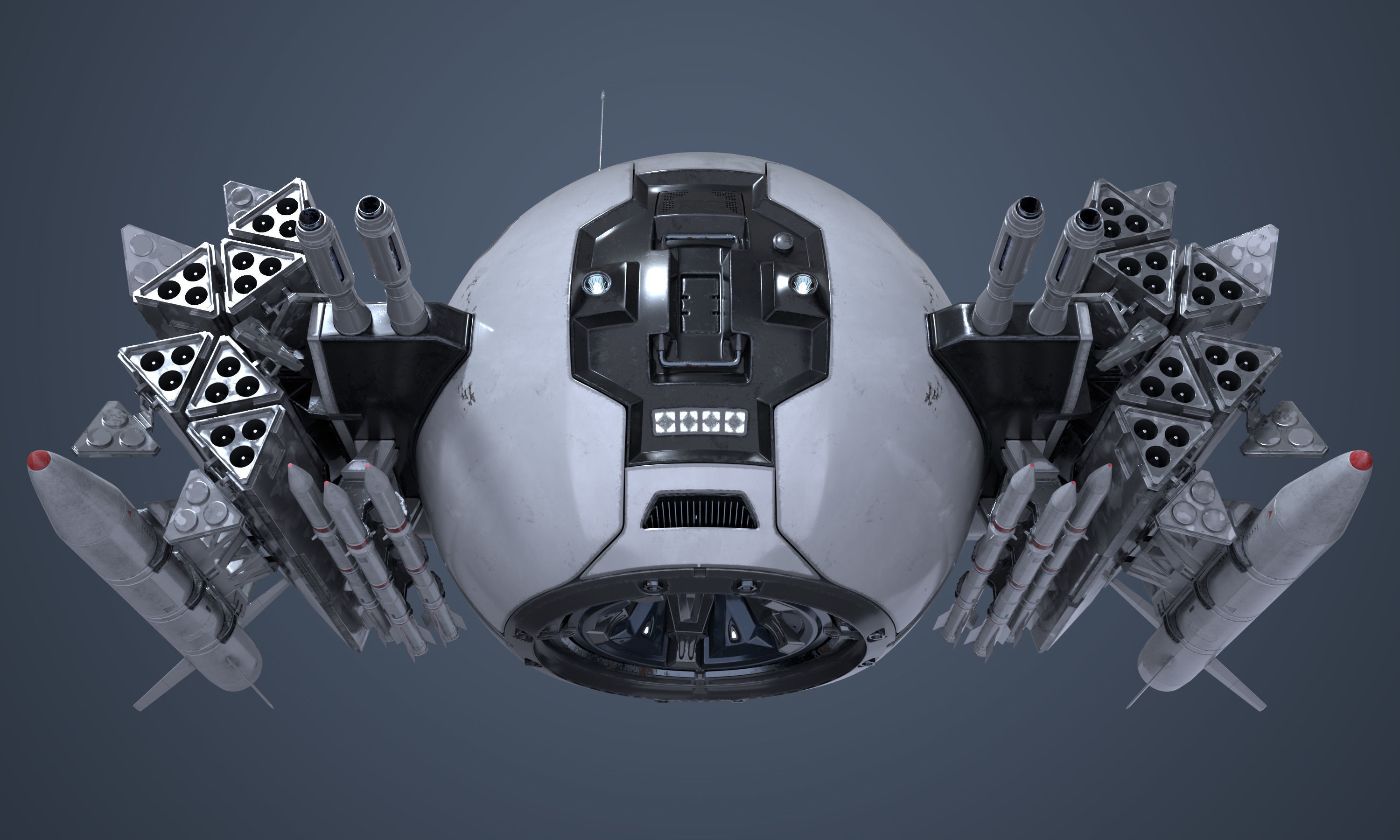 Military Drone Mk1 Used Look 3D model_7