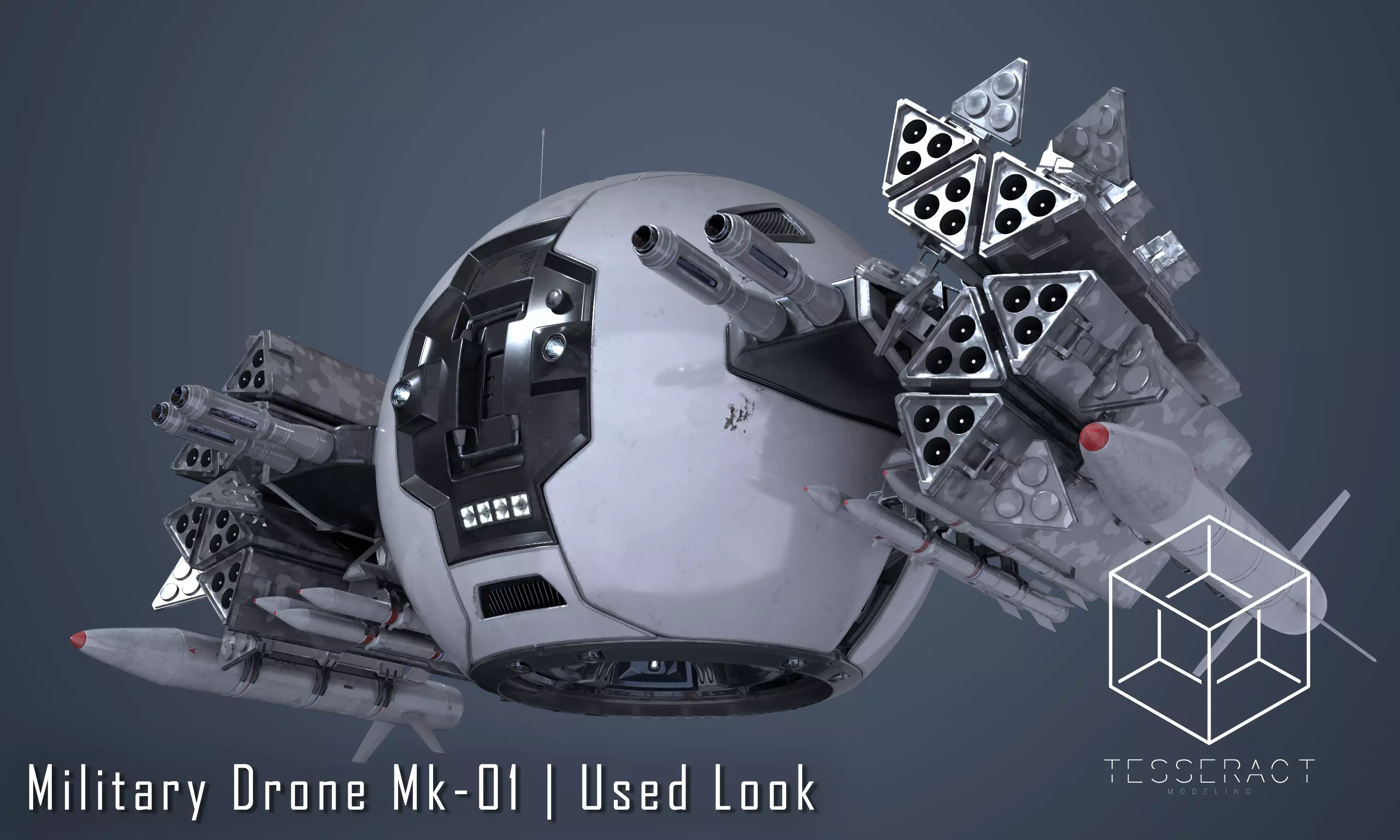 Military Drone Mk1 Used Look 3D model_0