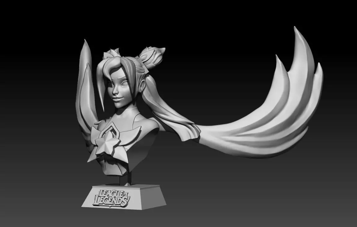 Bust Jinx League of Legends Free 3D print model