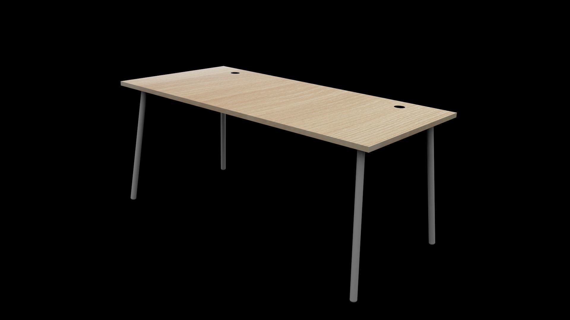 Computer Table And Cabinet With Stand Bulb 3D model_24
