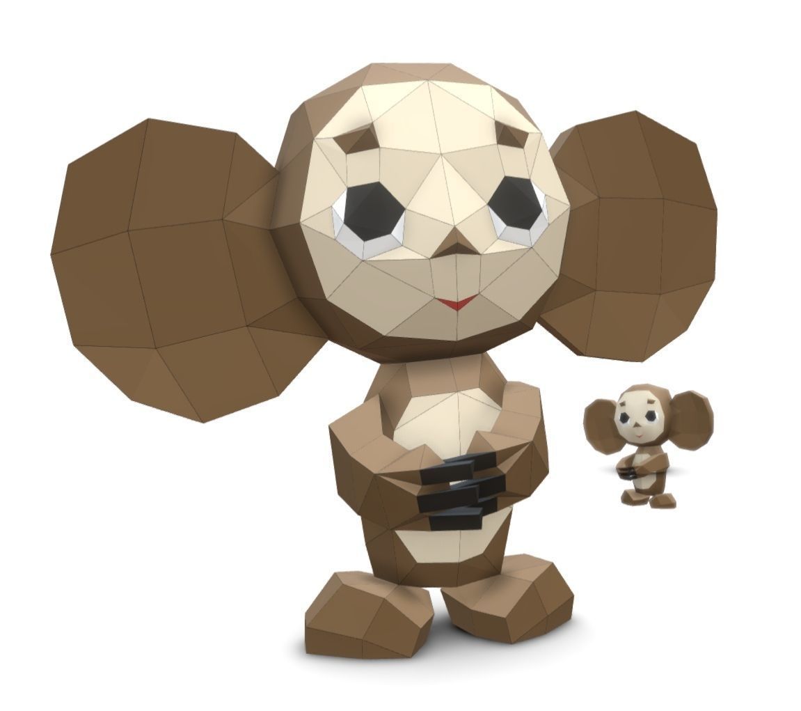 Cheburashka 3D model_0