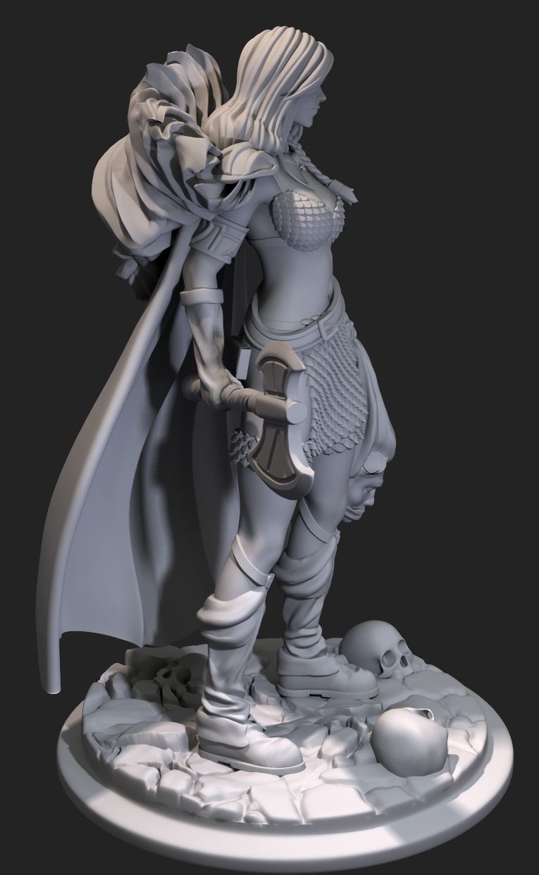 Barbarian Sonya  3D print model_3