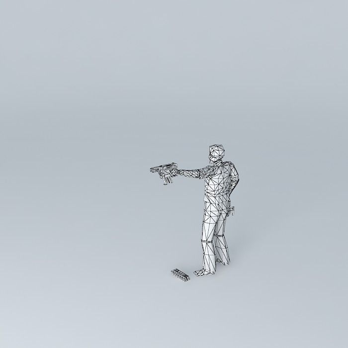 Concept Automatic Pistol - S.P.R.I.N.T Free 3D model_4