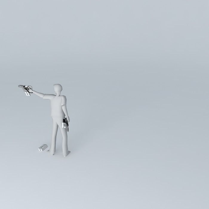 Concept Automatic Pistol - S.P.R.I.N.T Free 3D model_1