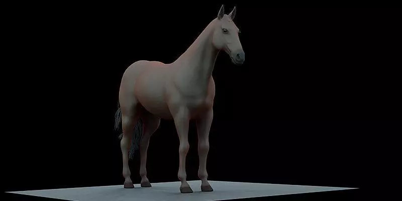 The Most Advanced Horse Rig for Blender Its Here Low-poly 3D model_0
