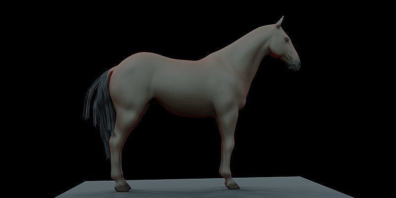 The Most Advanced Horse Rig for Blender Its Here Low-poly 3D model_5