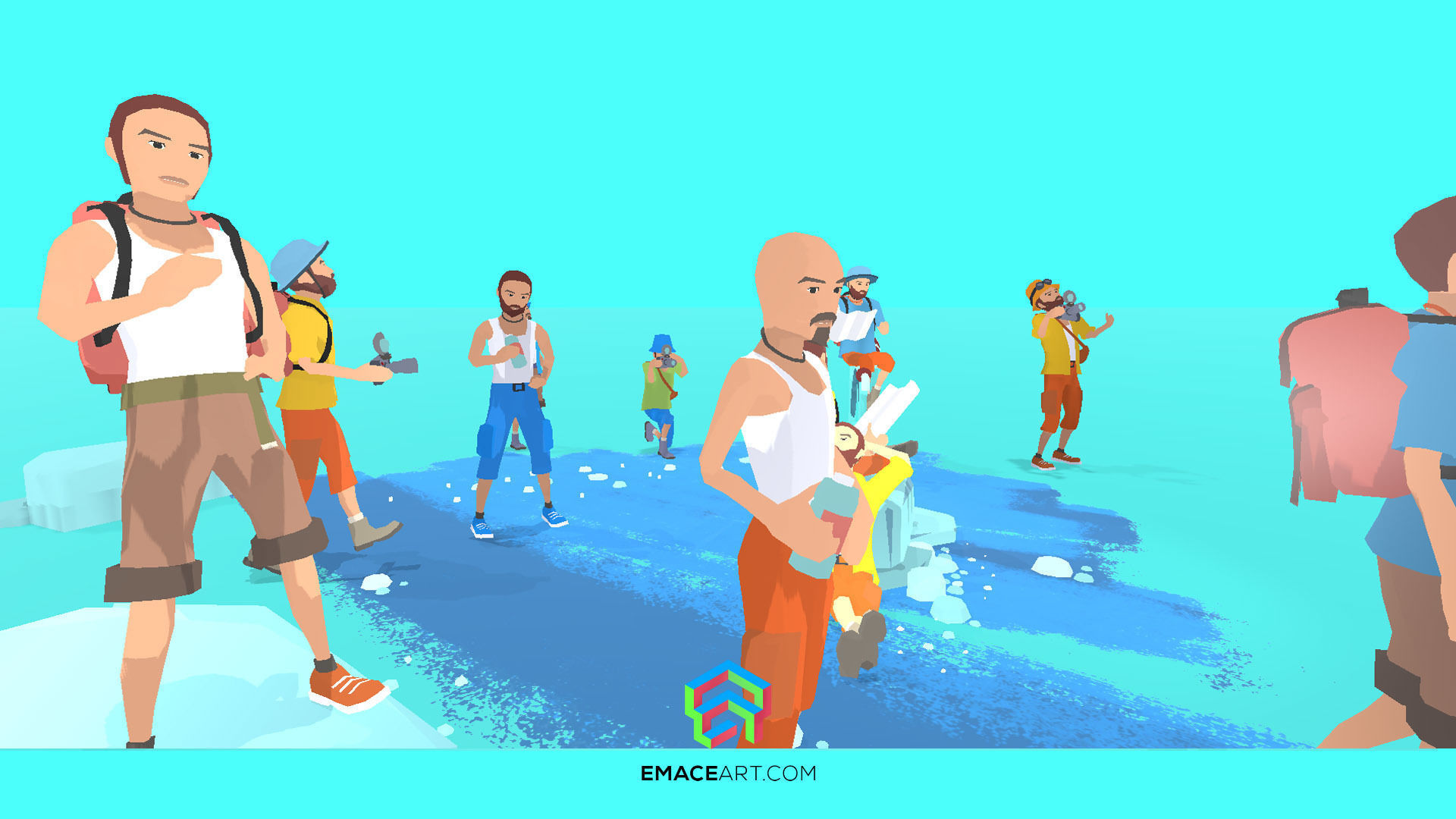 PHILIPP  Stylized modular low poly character Low-poly 3D model_11