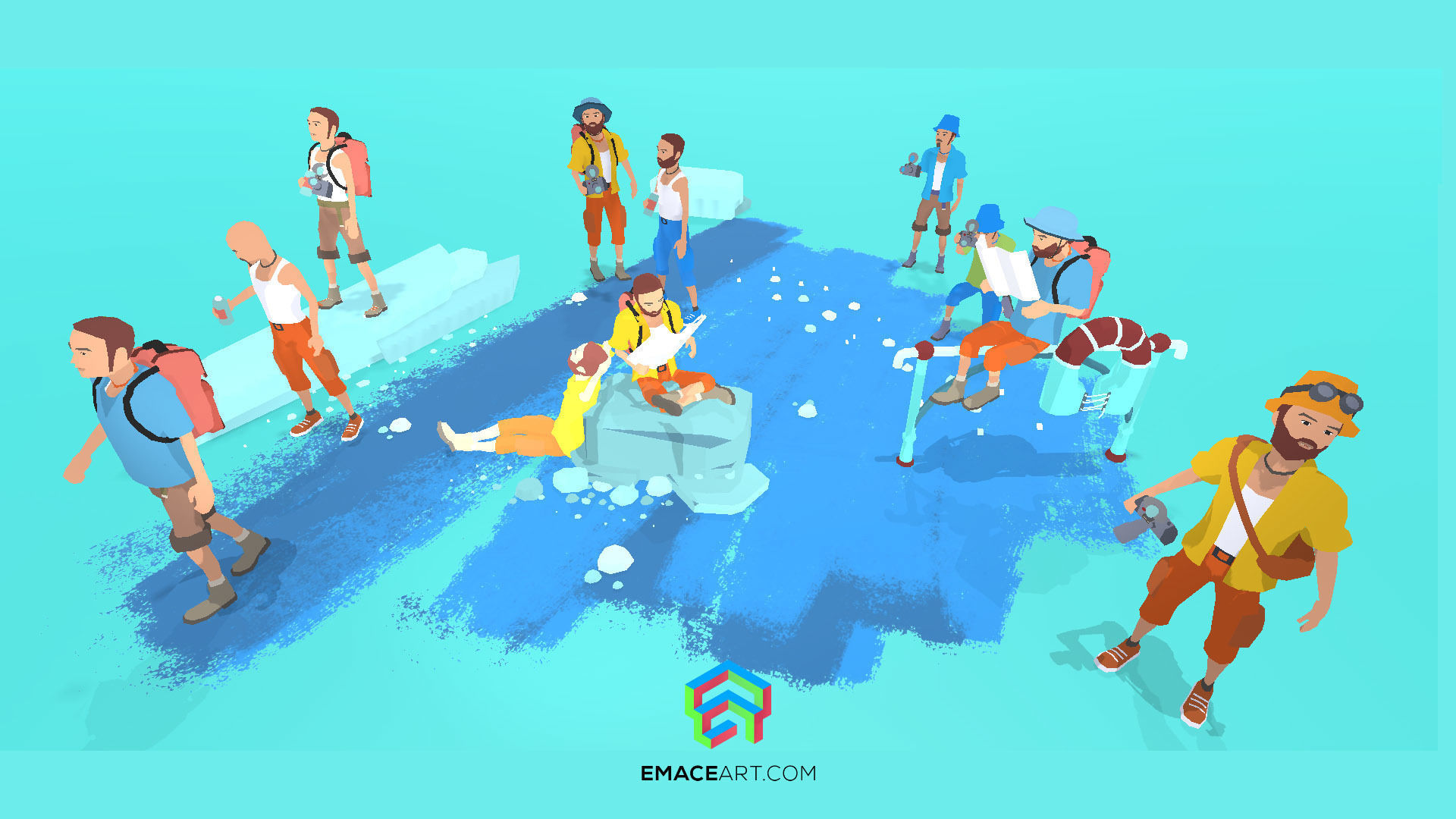 PHILIPP  Stylized modular low poly character Low-poly 3D model_9