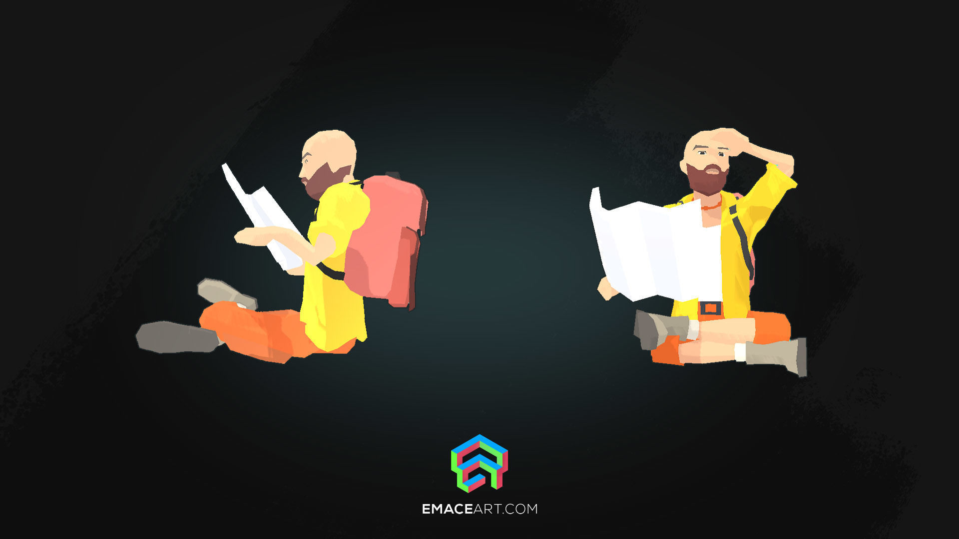 PHILIPP  Stylized modular low poly character Low-poly 3D model_6