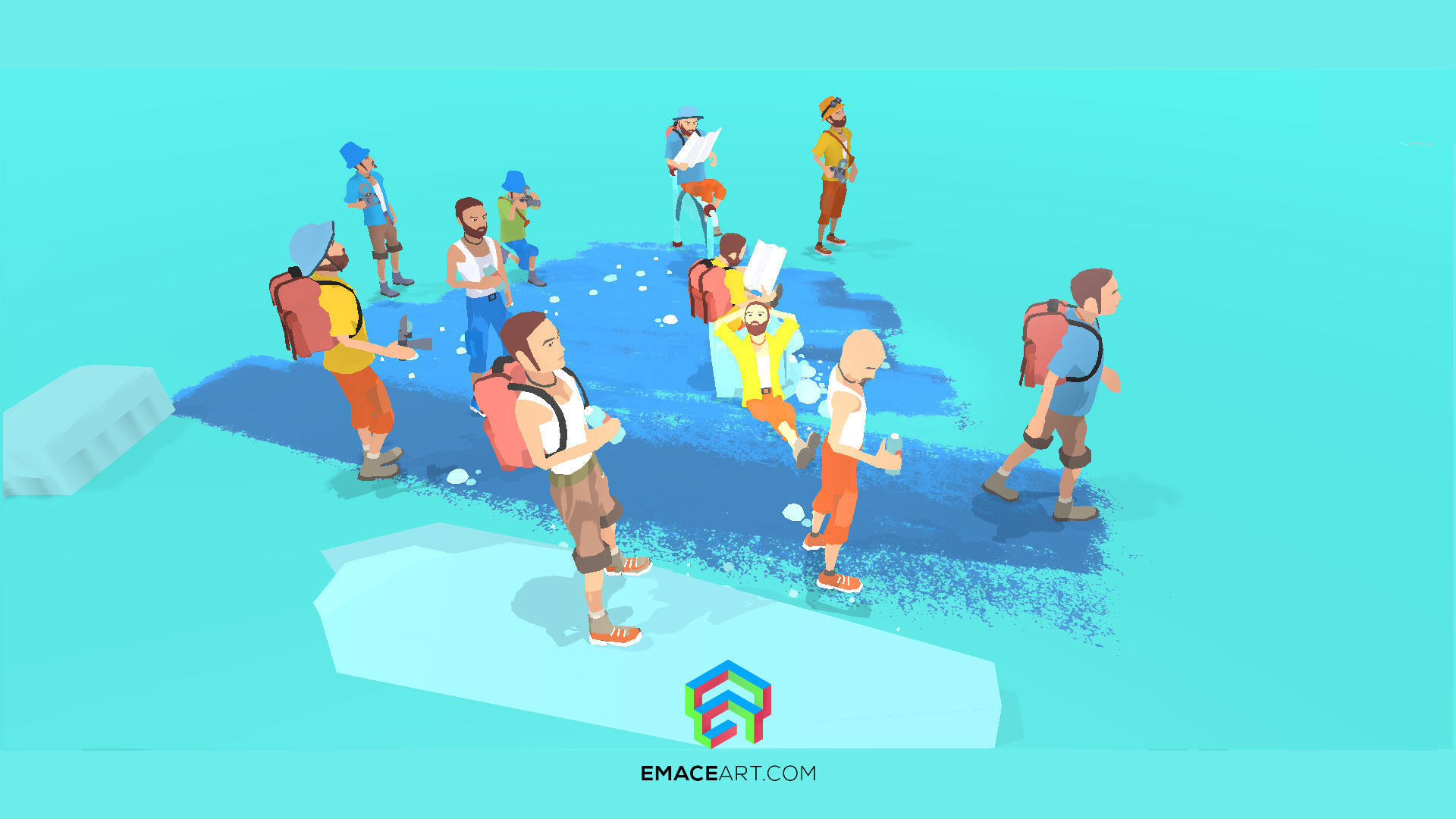 PHILIPP  Stylized modular low poly character Low-poly 3D model_10