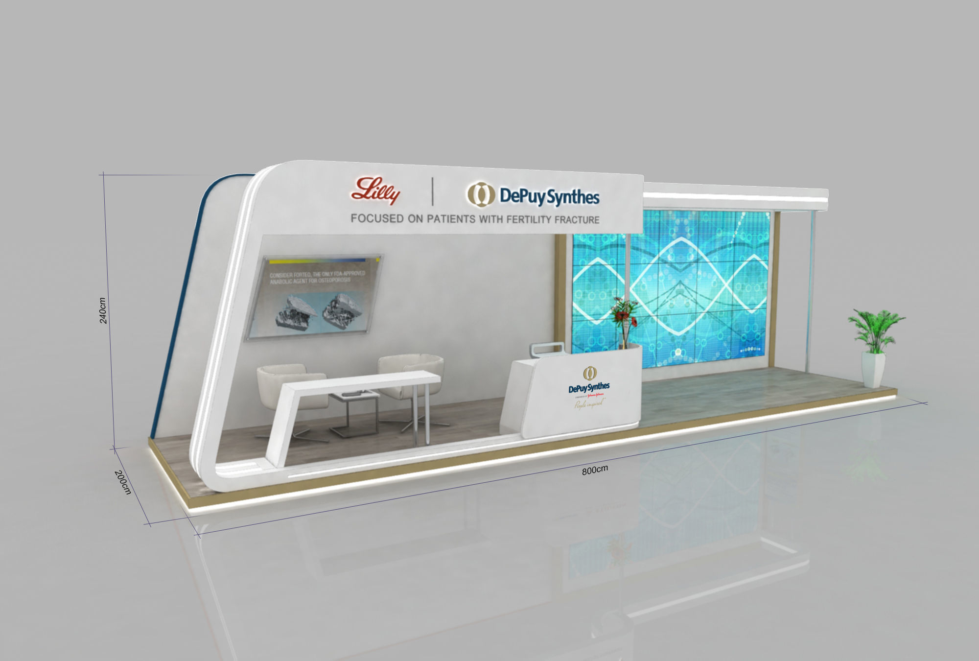 Exhibition stand Design 3D model_1