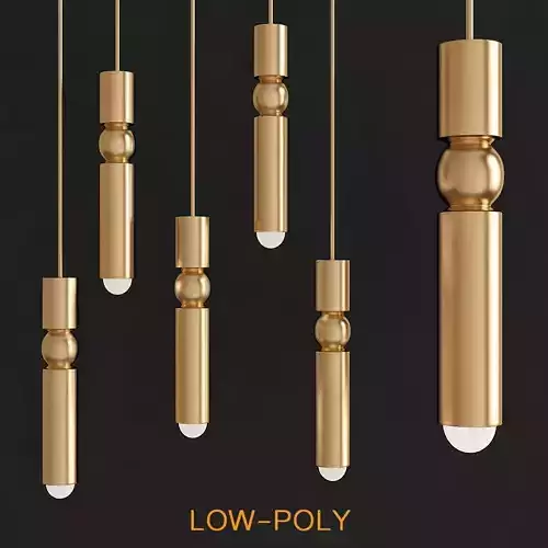 Fulcrum Light Gold - Lee Broom 3d model Low-poly 3D model
