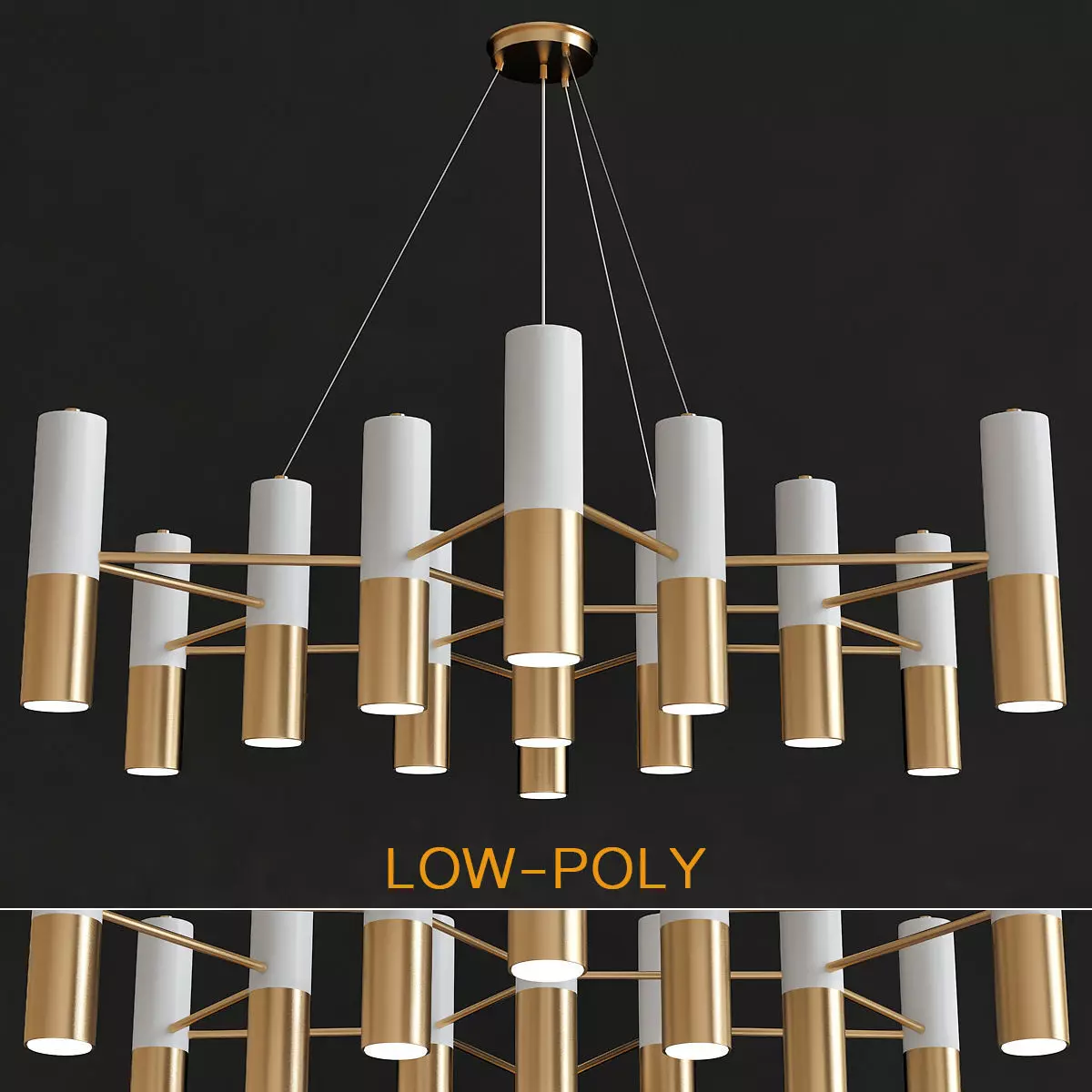 Chandelier Favorite 1600-13P Ultra - Favorite 3d model Low-poly 3D model_0