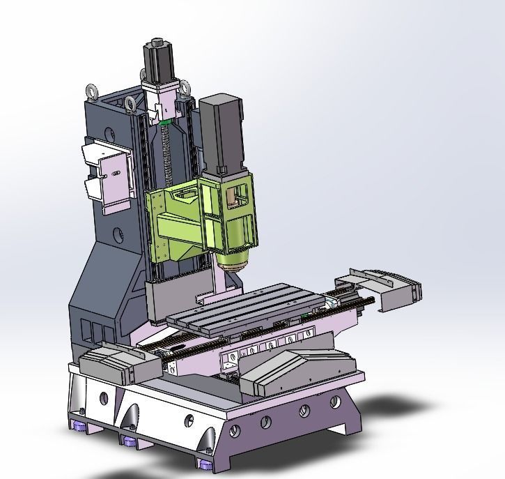 Assembly of machining equipments 3D model_23