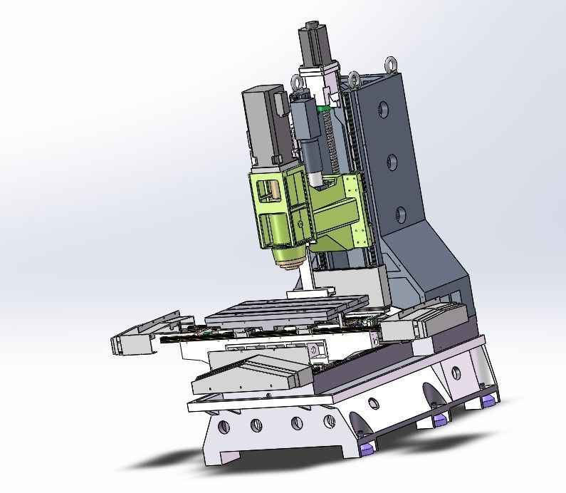 Assembly of machining equipments 3D model_24
