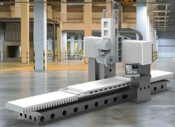 Assembly of machining equipments 3D model_2