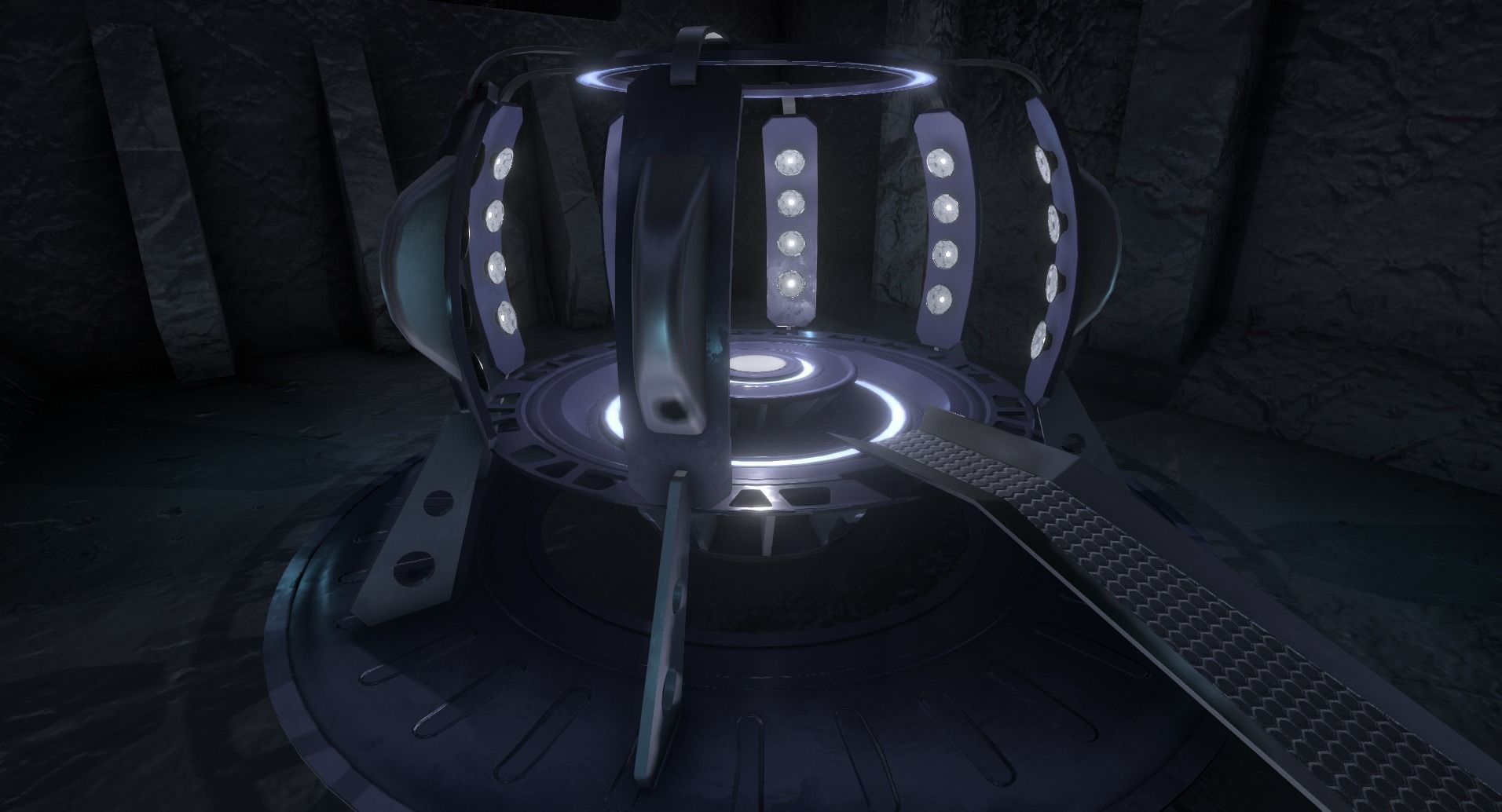 Sci Fi Teleporter or Transporter Environment Low-poly 3D model_6