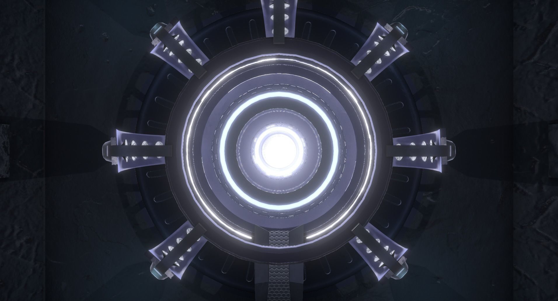 Sci Fi Teleporter or Transporter Environment Low-poly 3D model_4