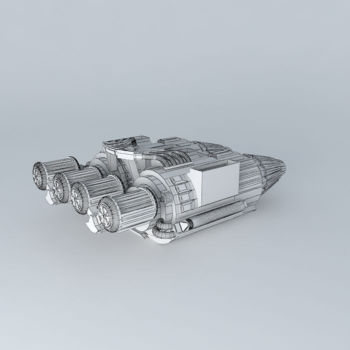 Twin Jet Turbine Engines Free 3D model_3