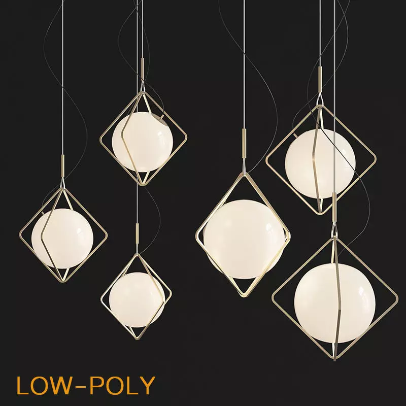 Jack Olantern Brokis Pendant Light By Lucie Koldova 3d model Low-poly 3D model_0