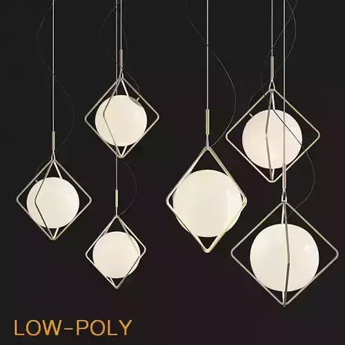 Jack Olantern Brokis Pendant Light By Lucie Koldova 3d model