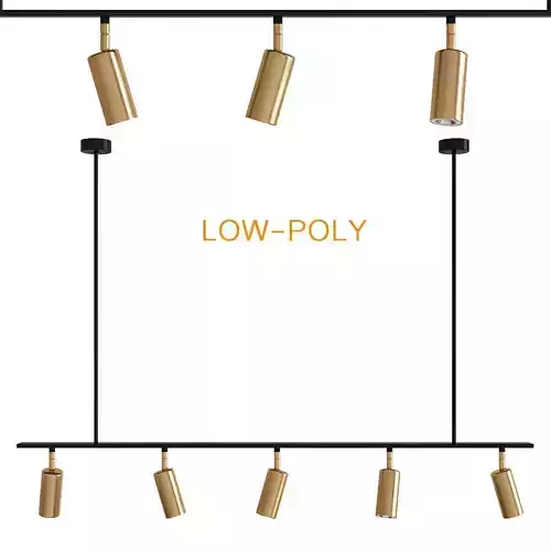 Lino Linear Spotlight Pendant Lampatron 3d model Low-poly 3D model