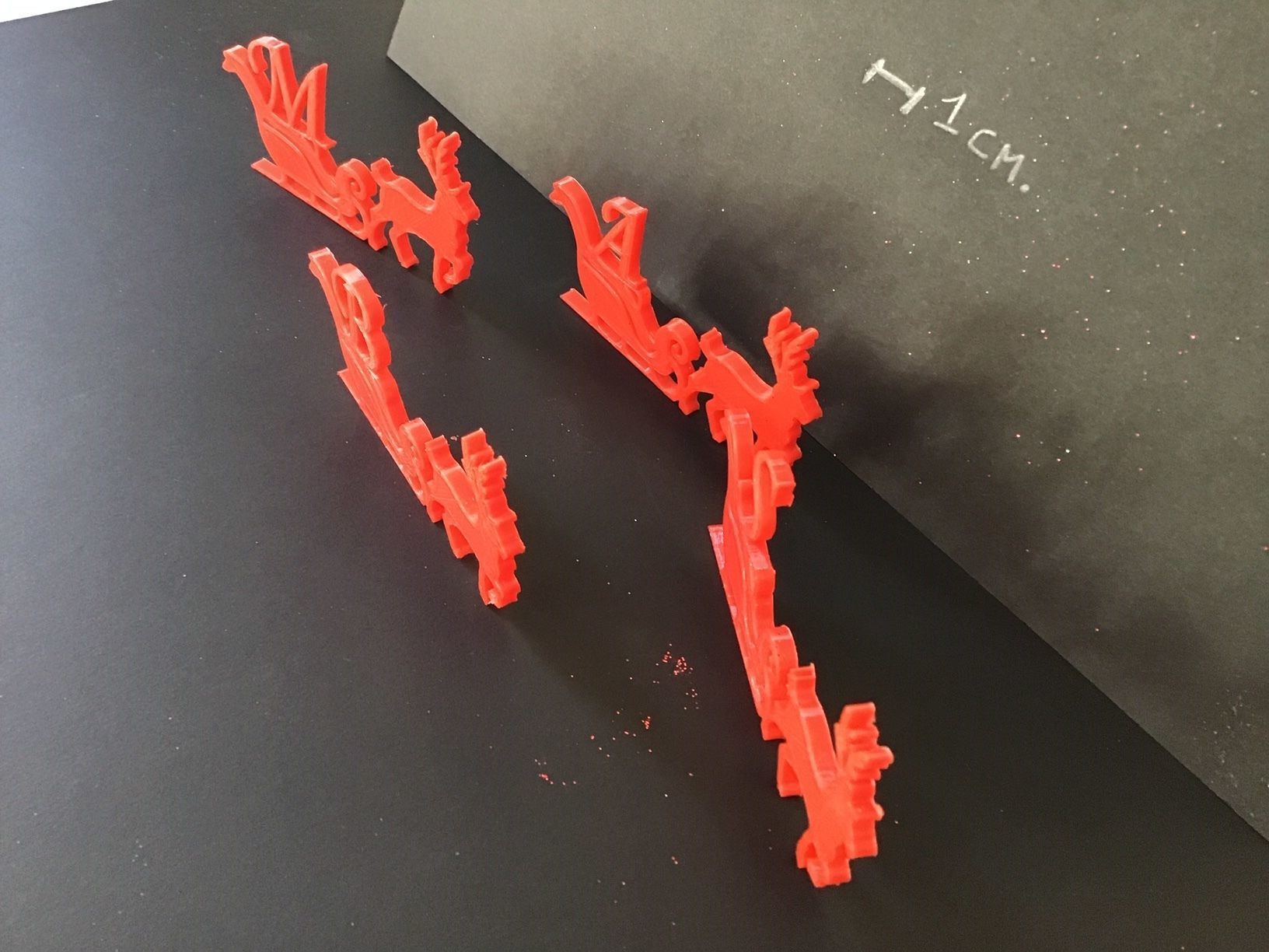 CHRISTMAS REINDEER 3D letters stl file 3D print model_2