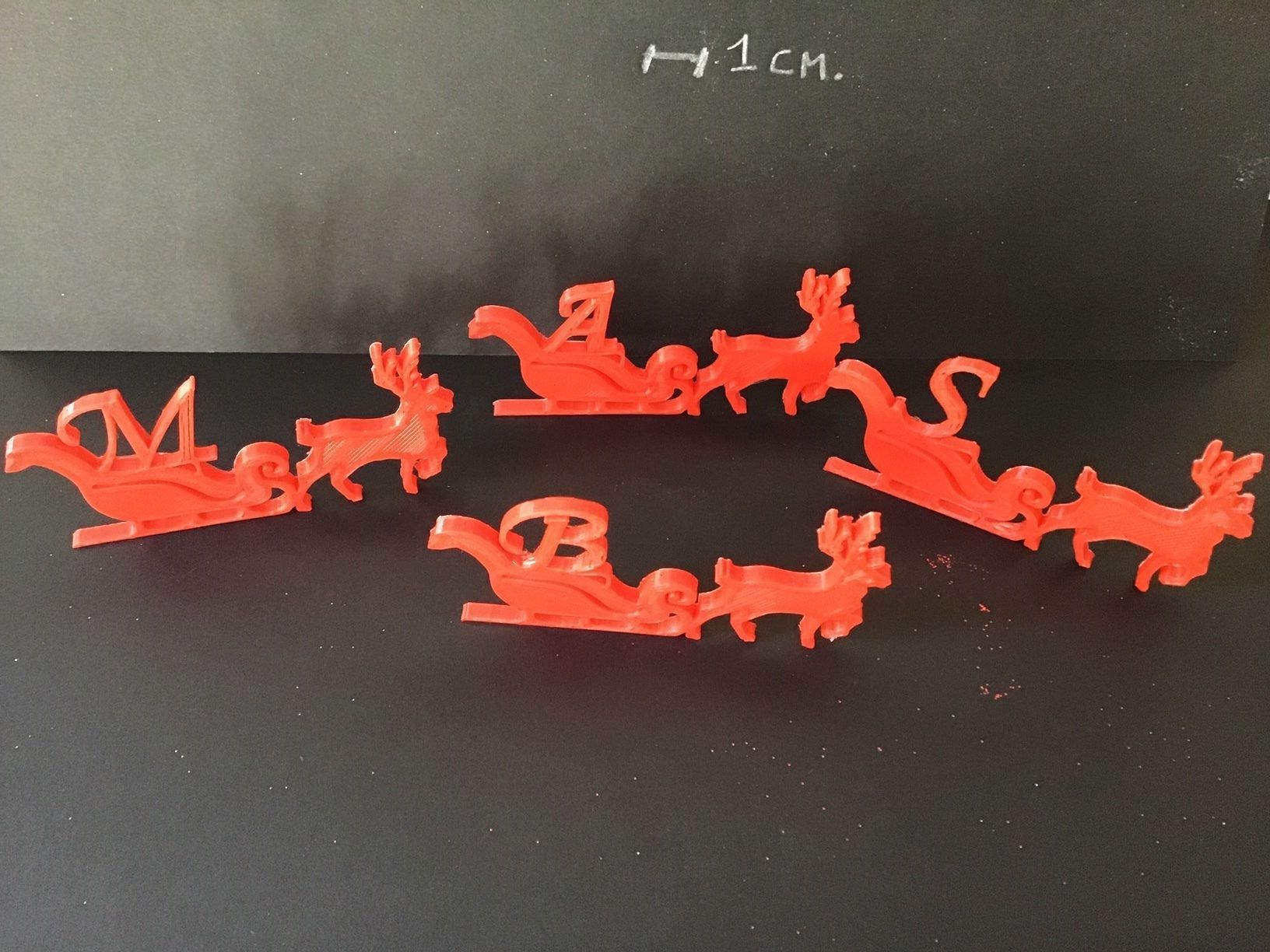 CHRISTMAS REINDEER 3D letters stl file 3D print model_3