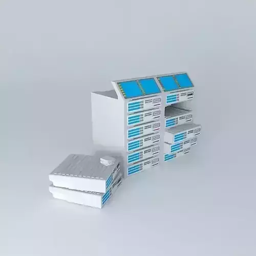 Server model medical cabinet Free 3D model