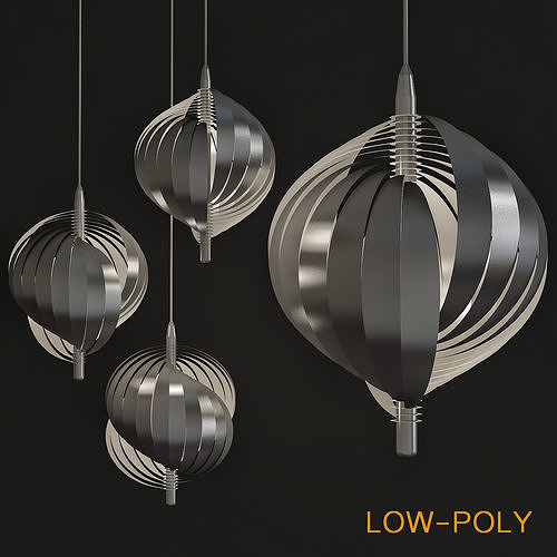 Lyfa pendant lamp via Goodmoods 3d model Low-poly 3D model